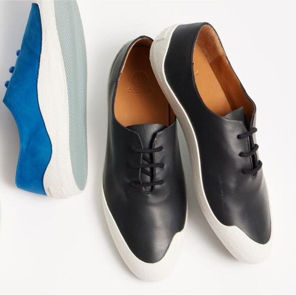 COCLICO Shoes - ⚡️SALE! Coclico Black and White The Klara Leather Sneakers